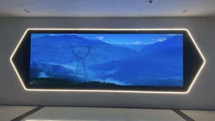 吉安市行政服务中心四楼14m2室内Q2全彩 LED显示屏