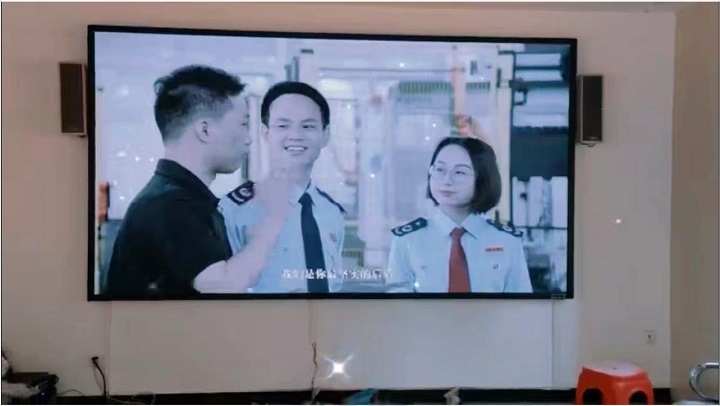 青原区新圩镇马塘村7m2室内Q2.5-E全彩LED显示屏